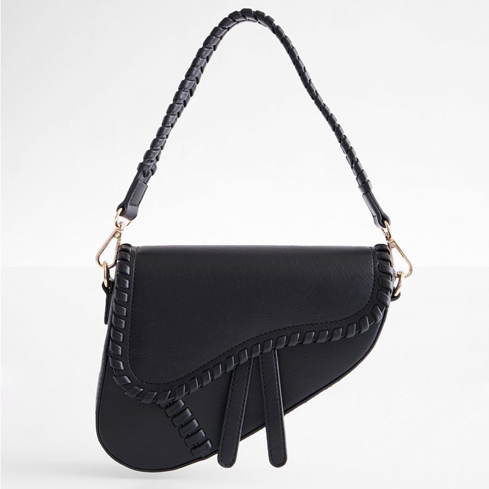 Structured Faux Leather Purse